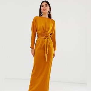 ASOS DESIGN satin maxi dress